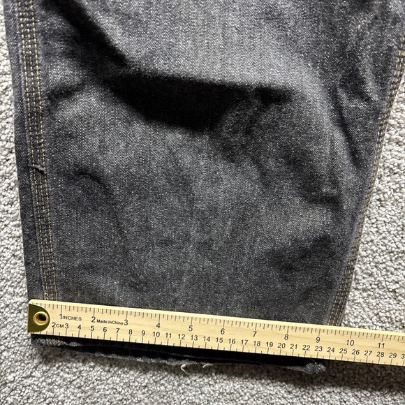 VTG Polo Ralph Lauren Jeans Co 32x30 Charcoal Classic Carpenter Denim Distressed - Picture 9 of 12